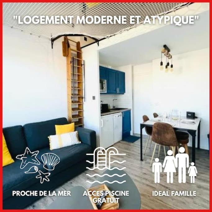 "Le Filet Du Lac" Appartement Atypique, 5 Personnes, Duplex, Vue Lac, Acces Parc Aquatique Gratuit Talmont-Saint-Hilaire Eksteriør billede