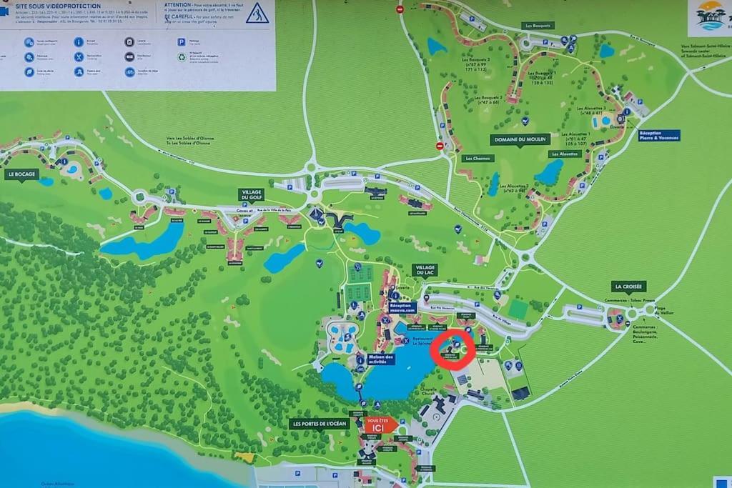 "Le Filet Du Lac" Appartement Atypique, 5 Personnes, Duplex, Vue Lac, Acces Parc Aquatique Gratuit Talmont-Saint-Hilaire Eksteriør billede